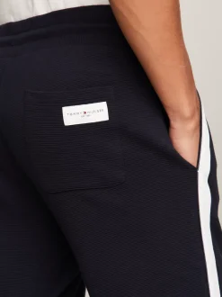 Stroje Domowe*Tommy Hilfiger Domowe Joggery Ze ściągaczami TH Established DESERT SKY