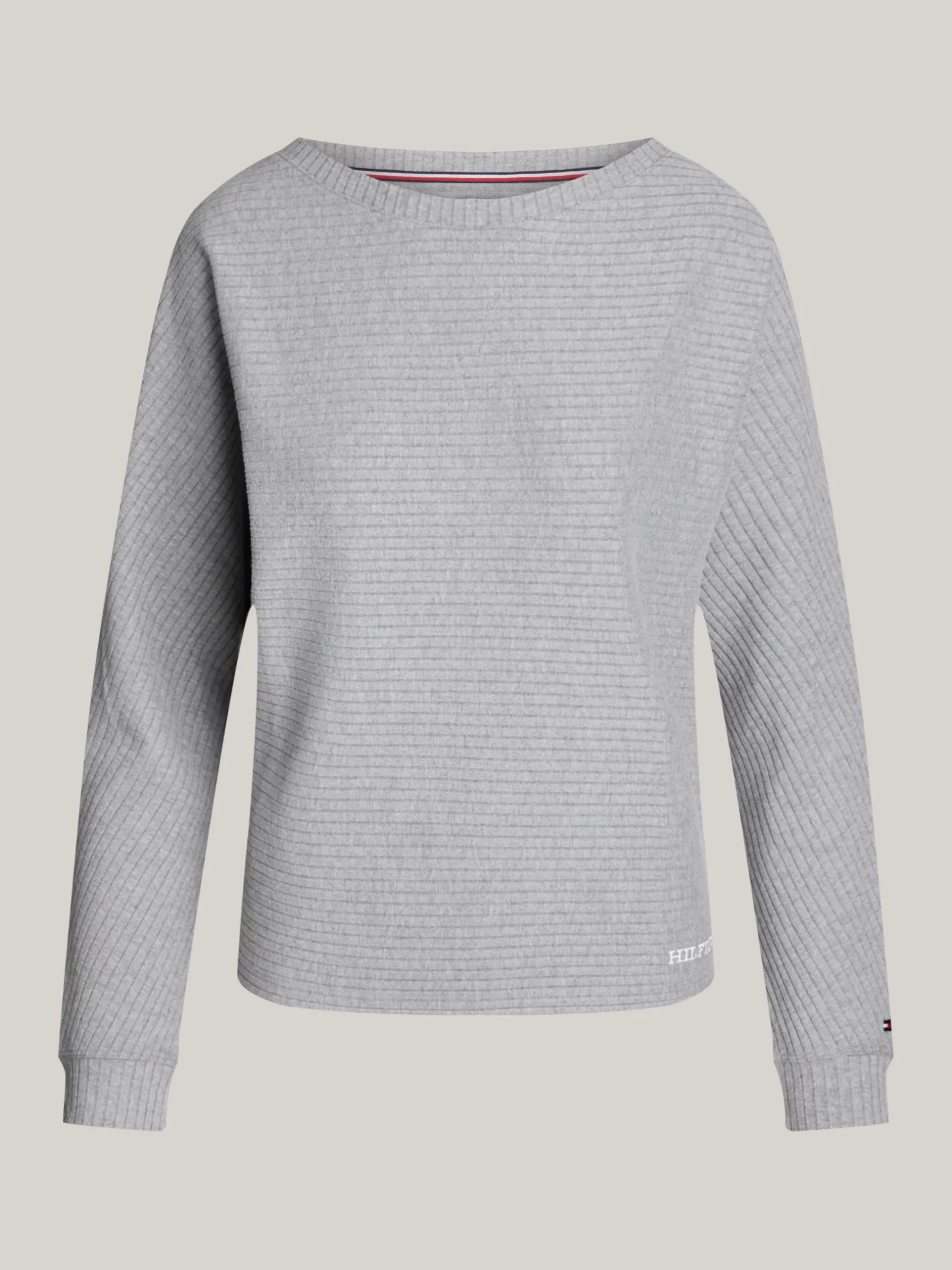 Stroje Domowe*Tommy Hilfiger Domowy Longsleeve Hilfiger Monotype MID GREY HT
