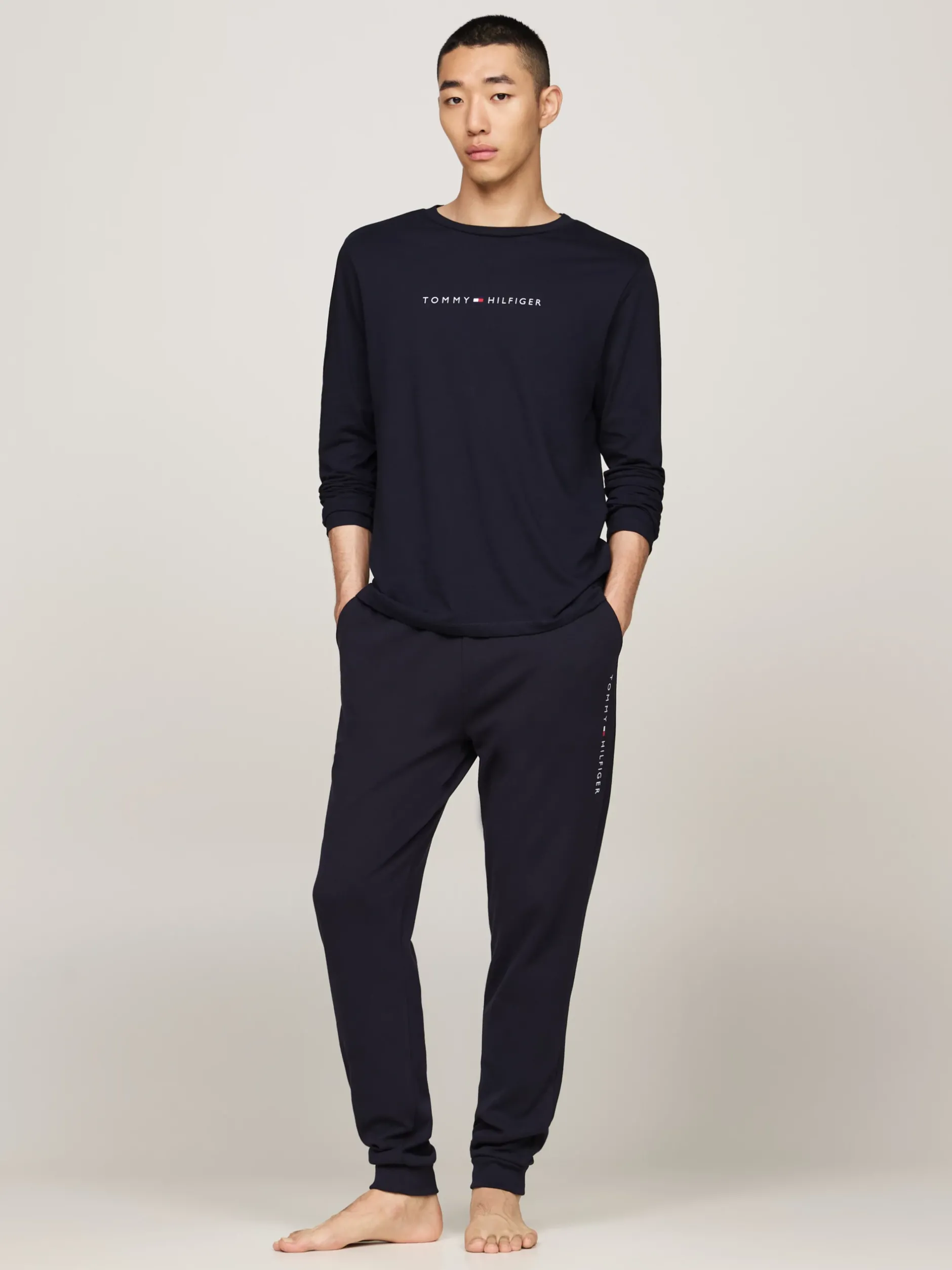 Stroje Domowe*Tommy Hilfiger Domowy Longsleeve TH Original DESERT SKY