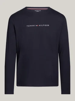 Stroje Domowe*Tommy Hilfiger Domowy Longsleeve TH Original DESERT SKY