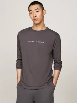 Stroje Domowe*Tommy Hilfiger Domowy Longsleeve TH Original DARK ASH