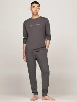 Stroje Domowe*Tommy Hilfiger Domowy Longsleeve TH Original DARK ASH