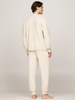 Stroje Domowe*Tommy Hilfiger Domowy Sweter TH Established Z Wełną HEATHERED OAT