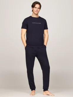 Stroje Domowe*Tommy Hilfiger Domowy T-shirt TH Original Z Logo DESERT SKY