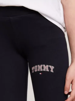 Spodnie, Szorty I Spódnice*Tommy Hilfiger Dopasowane Legginsy O Pełnej Długości DESERT SKY