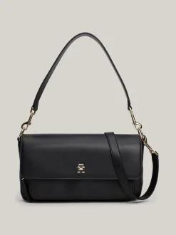 Torebki Na Pasku*Tommy Hilfiger Duża Torebka TH Soft Na Ramię BLACK