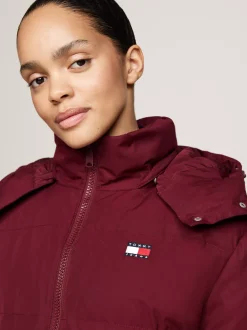 Kurtki & Płaszcze*Tommy Hilfiger Długa Puchowa Kurtka Alaska DEEP ROUGE