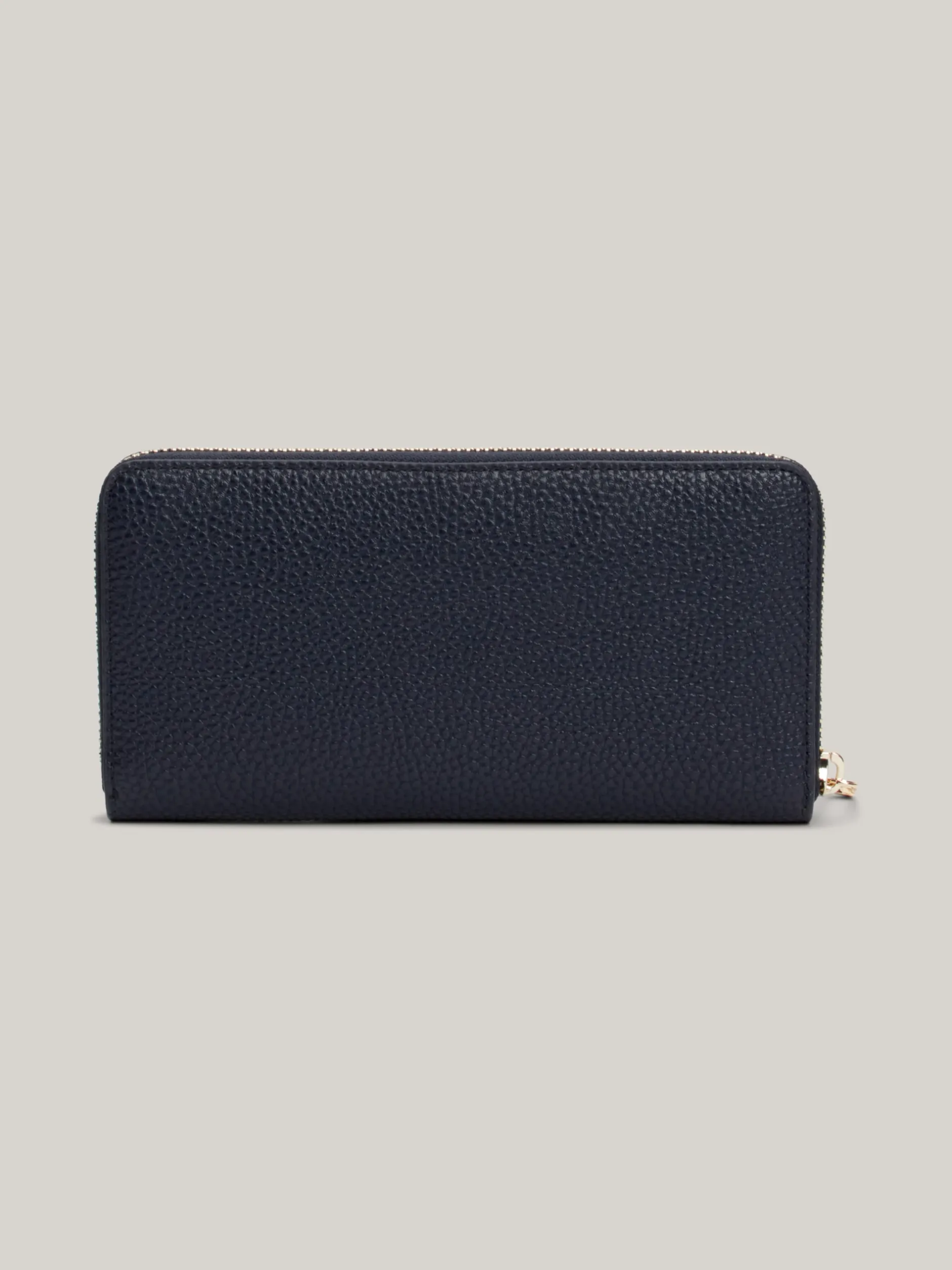 Portfele & Breloczki Do Kluczy*Tommy Hilfiger Duży Portfel TH Emblem Zapinany Na Zamek SPACE BLUE