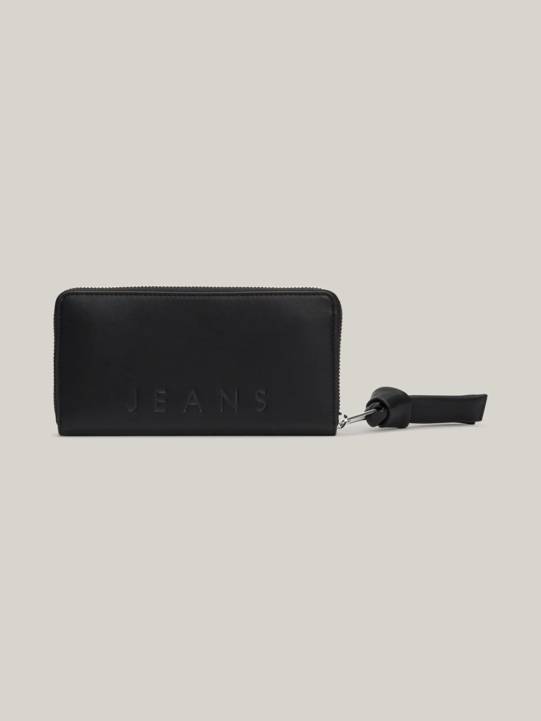 Portfele & Breloczki Do Kluczy*Tommy Hilfiger Duży Portfel Z Metalowym Logo BLACK
