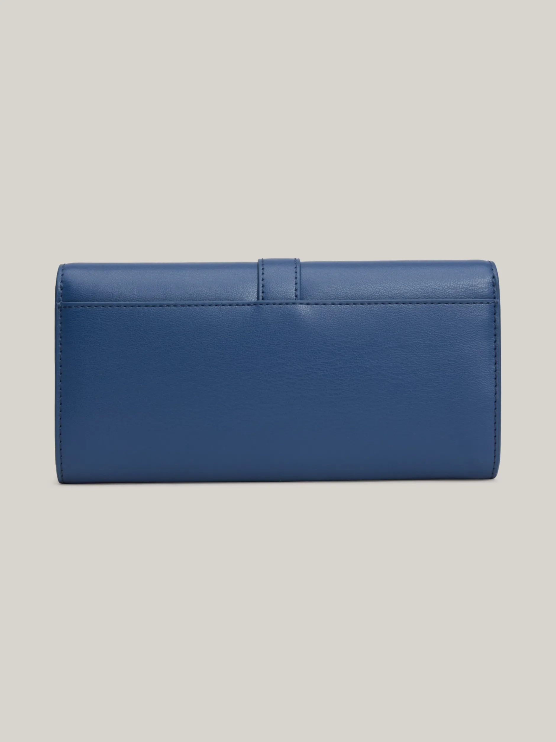 Portfele & Breloczki Do Kluczy*Tommy Hilfiger Duży Składany Portfel Heritage Z Klapką FOSSIL BLUE
