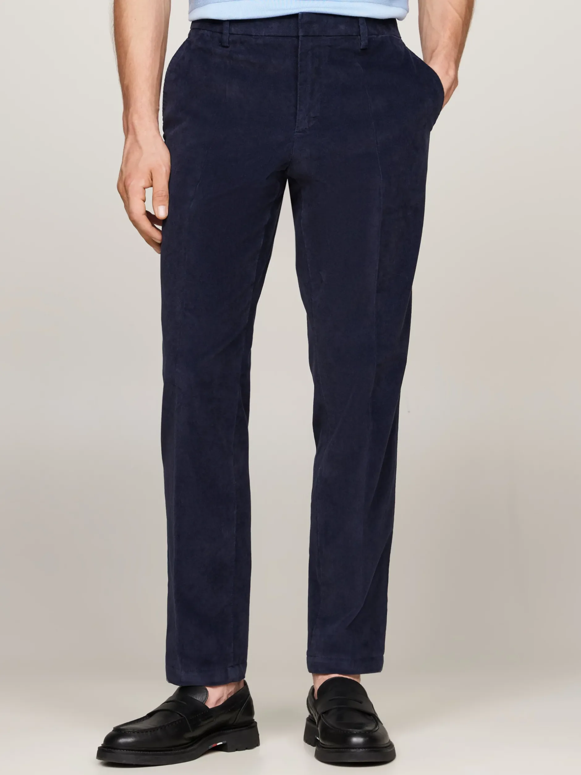 Garnitury I Kostiumy*Tommy Hilfiger Dwuczęściowy Aksamitny Garnitur BLUE