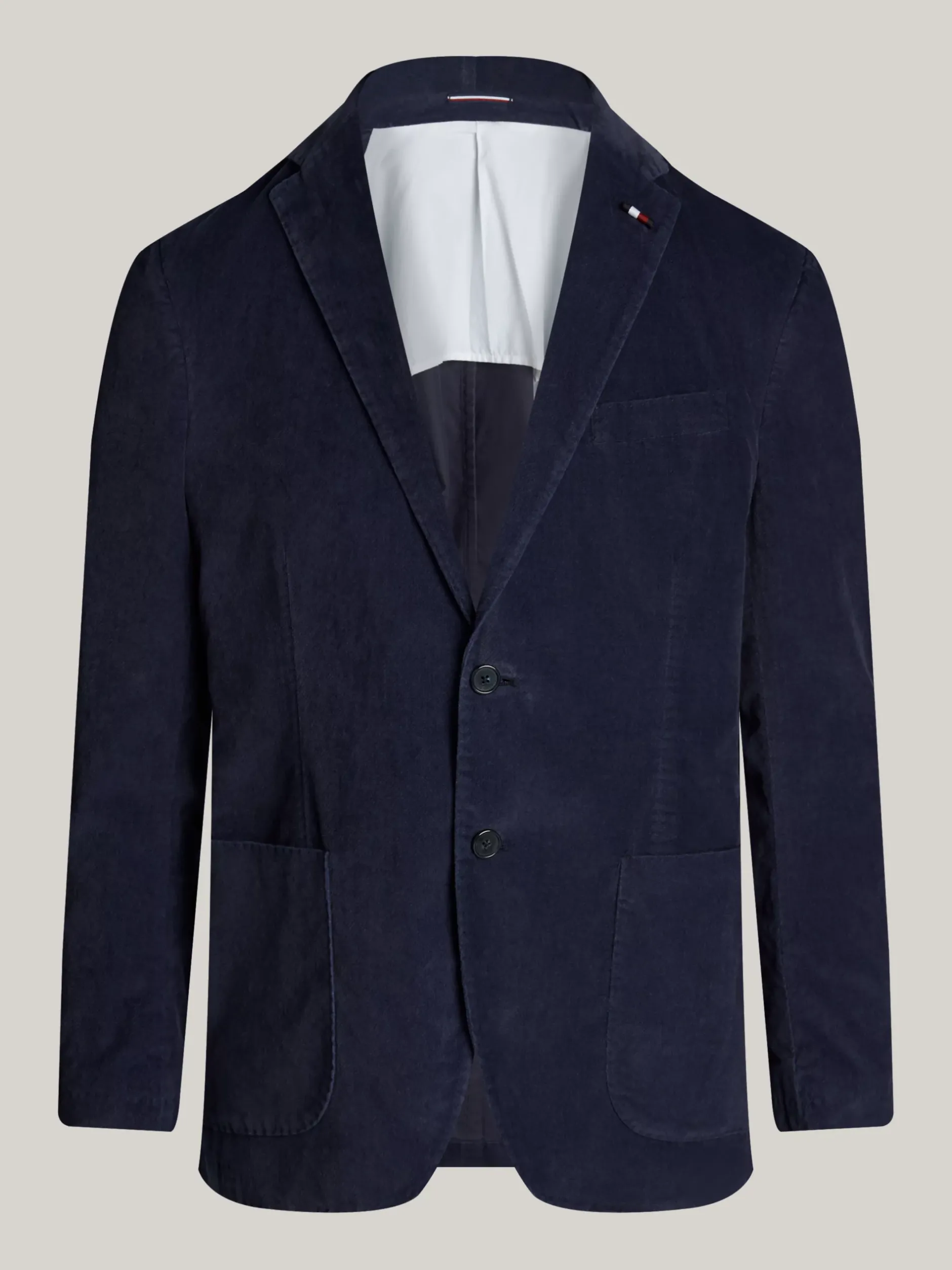 Garnitury I Kostiumy*Tommy Hilfiger Dwuczęściowy Aksamitny Garnitur BLUE