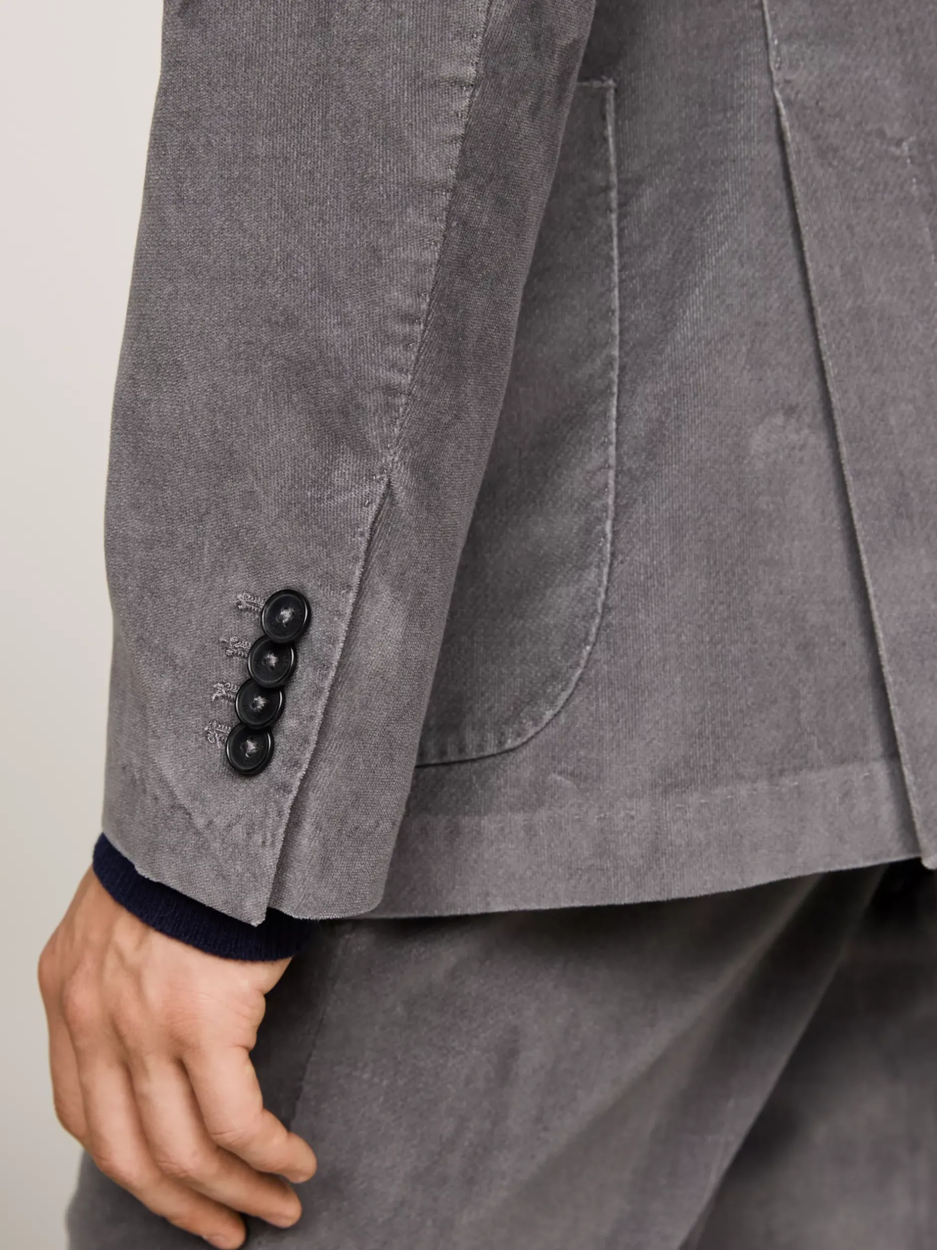 Garnitury I Kostiumy*Tommy Hilfiger Dwuczęściowy Aksamitny Garnitur GREY