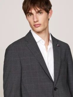Garnitury I Kostiumy*Tommy Hilfiger Dwuczęściowy Garnitur W Kratę GREY