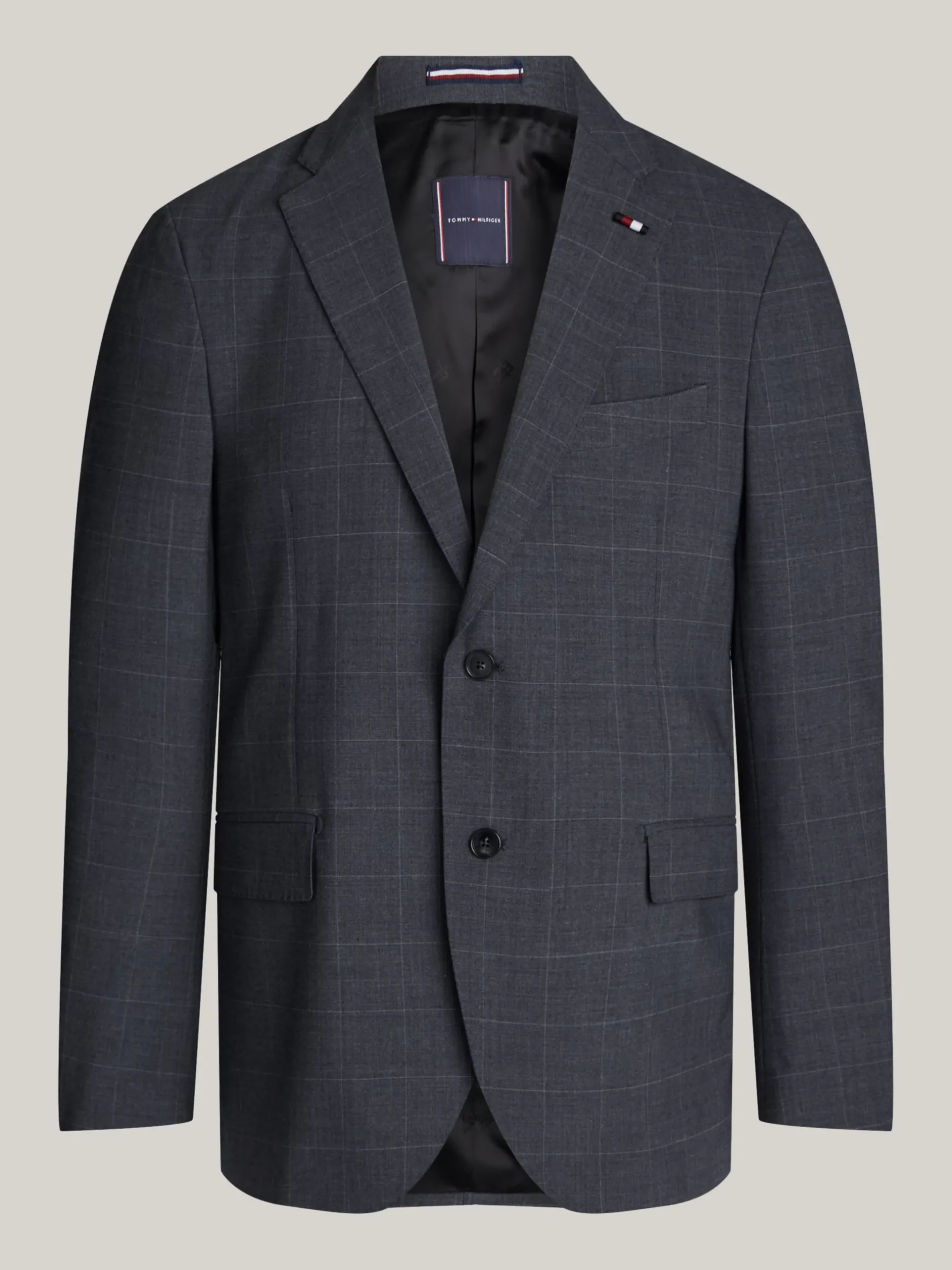 Garnitury I Kostiumy*Tommy Hilfiger Dwuczęściowy Garnitur W Kratę GREY