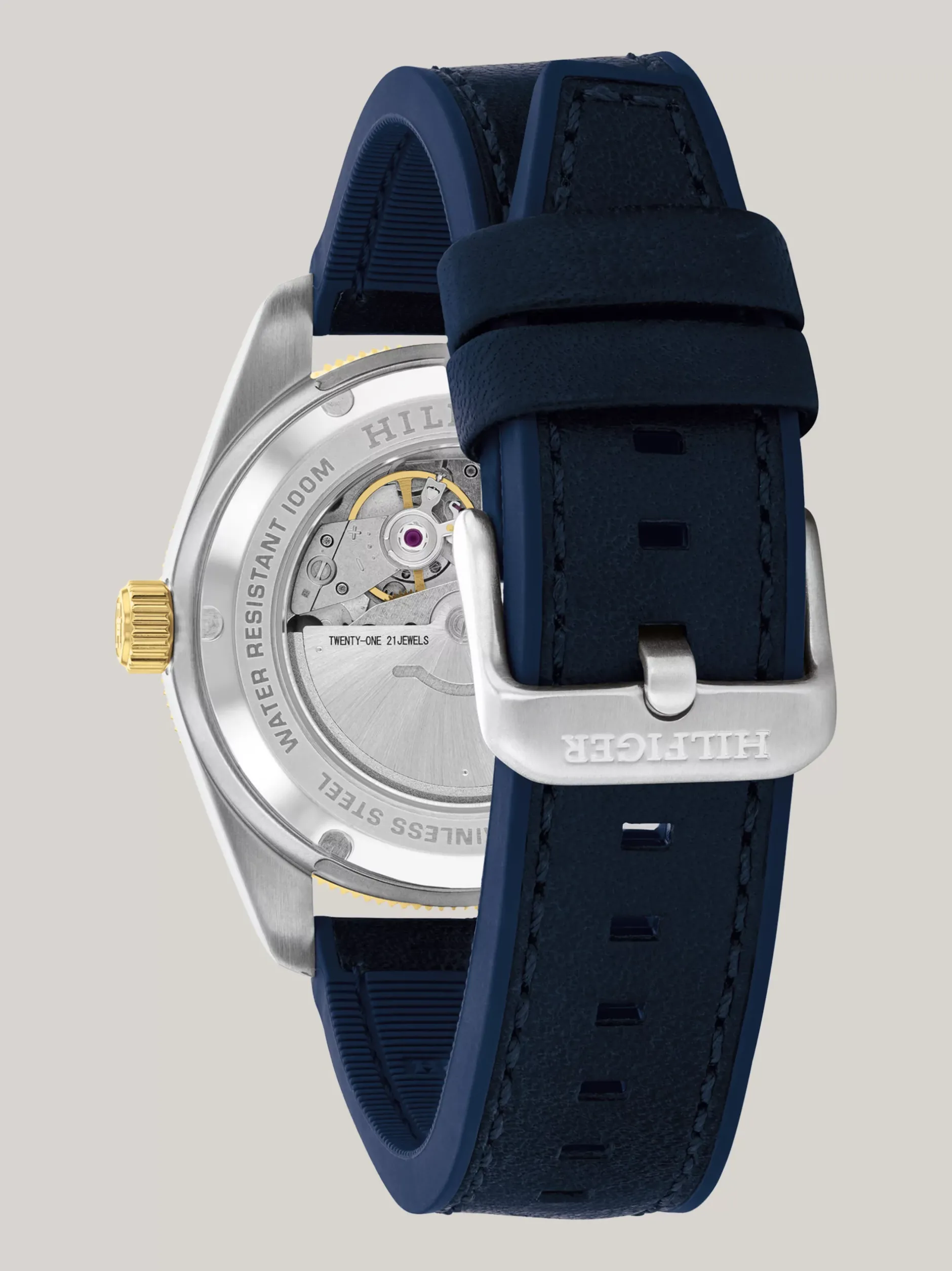 Zegarki*Tommy Hilfiger Dwukolorowy Zegarek Ze Stali Nierdzewnej BLACK