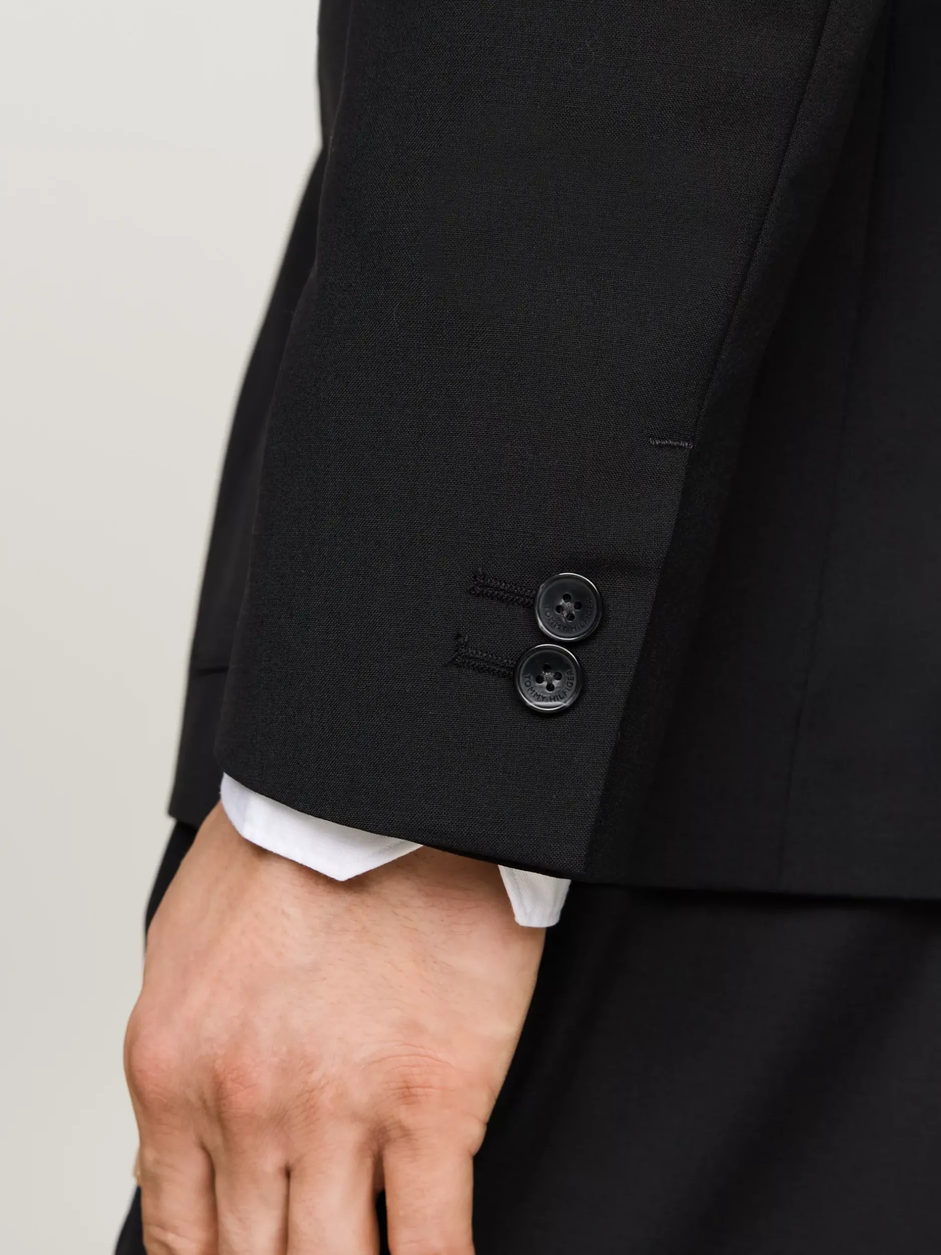 Garnitury I Kostiumy|Marynarki*Tommy Hilfiger Dwurzędowa Marynarka BLACK