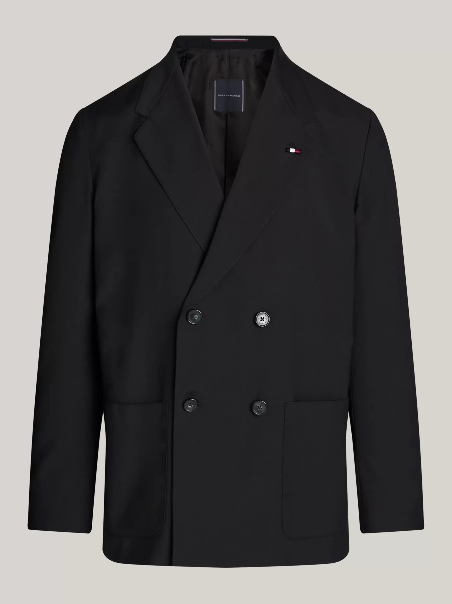 Garnitury I Kostiumy|Marynarki*Tommy Hilfiger Dwurzędowa Marynarka BLACK