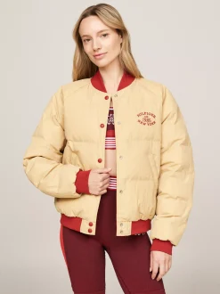 Kurtki & Płaszcze*Tommy Hilfiger Dwustronna Luźna Kurtka Bomber DARK MAGMA