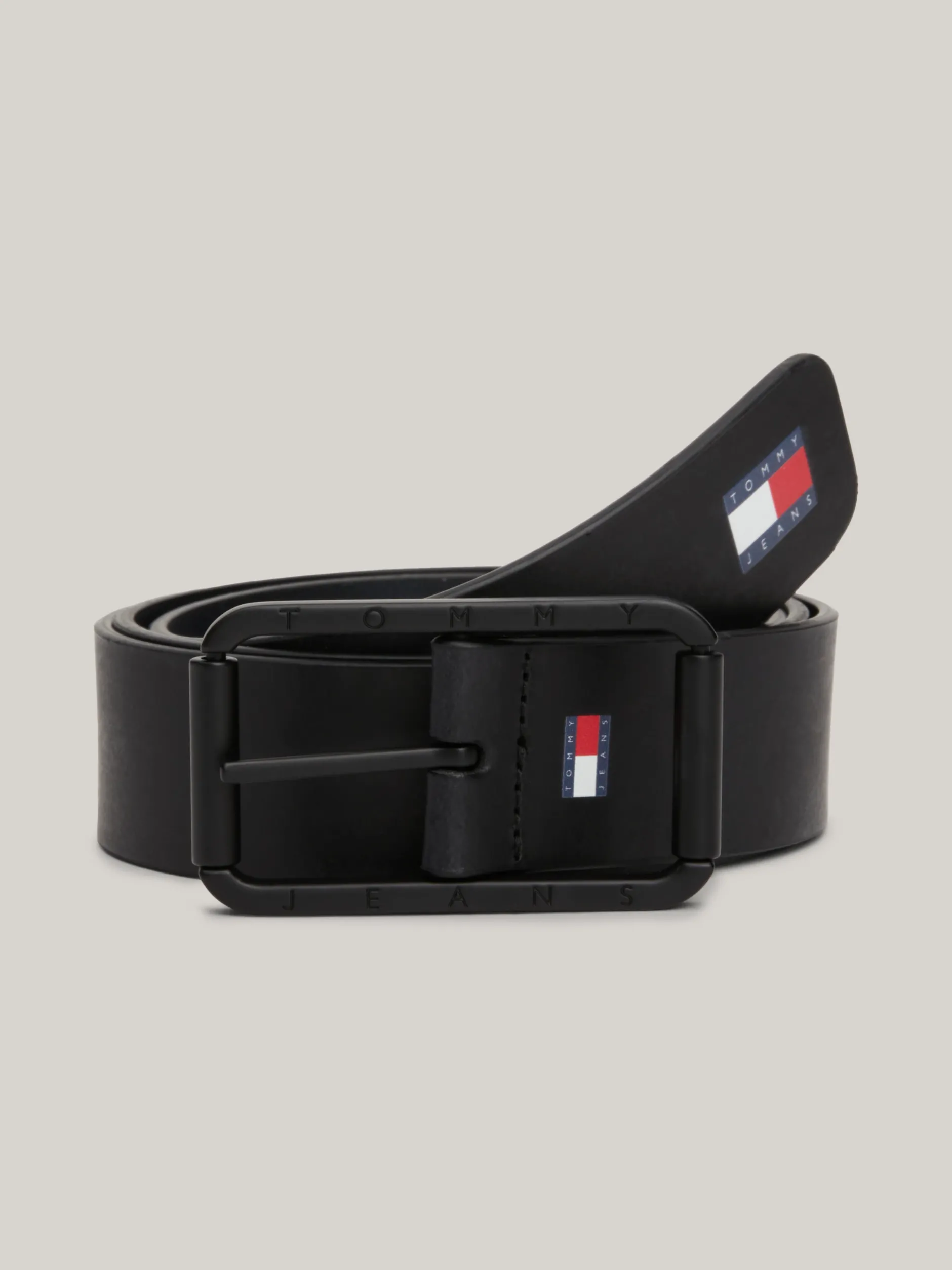 Paski*Tommy Hilfiger Dwustronny Pasek Ze Skóry BLACK / DARK NIGHT NAVY