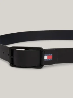 Paski*Tommy Hilfiger Dwustronny Pasek Ze Skóry BLACK / DARK NIGHT NAVY
