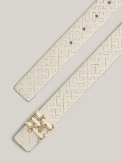 Paski*Tommy Hilfiger Dwustronny Pasek Ze Skóry CLASSIC BEIGE/SPACE BLUE