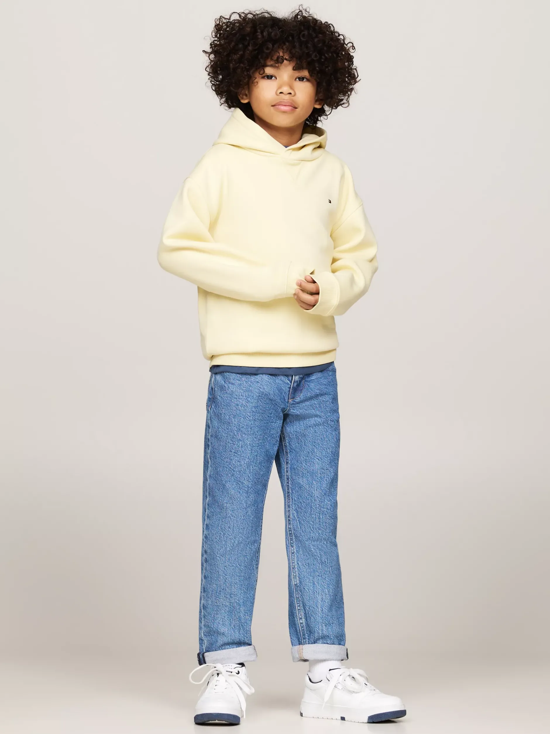 Bluzy Dresowe I Z Kapturem|Bluzy Dresowe I Z Kapturem*Tommy Hilfiger Dzianinowa Bluza Essential Z Kapturem LEMON ZEST