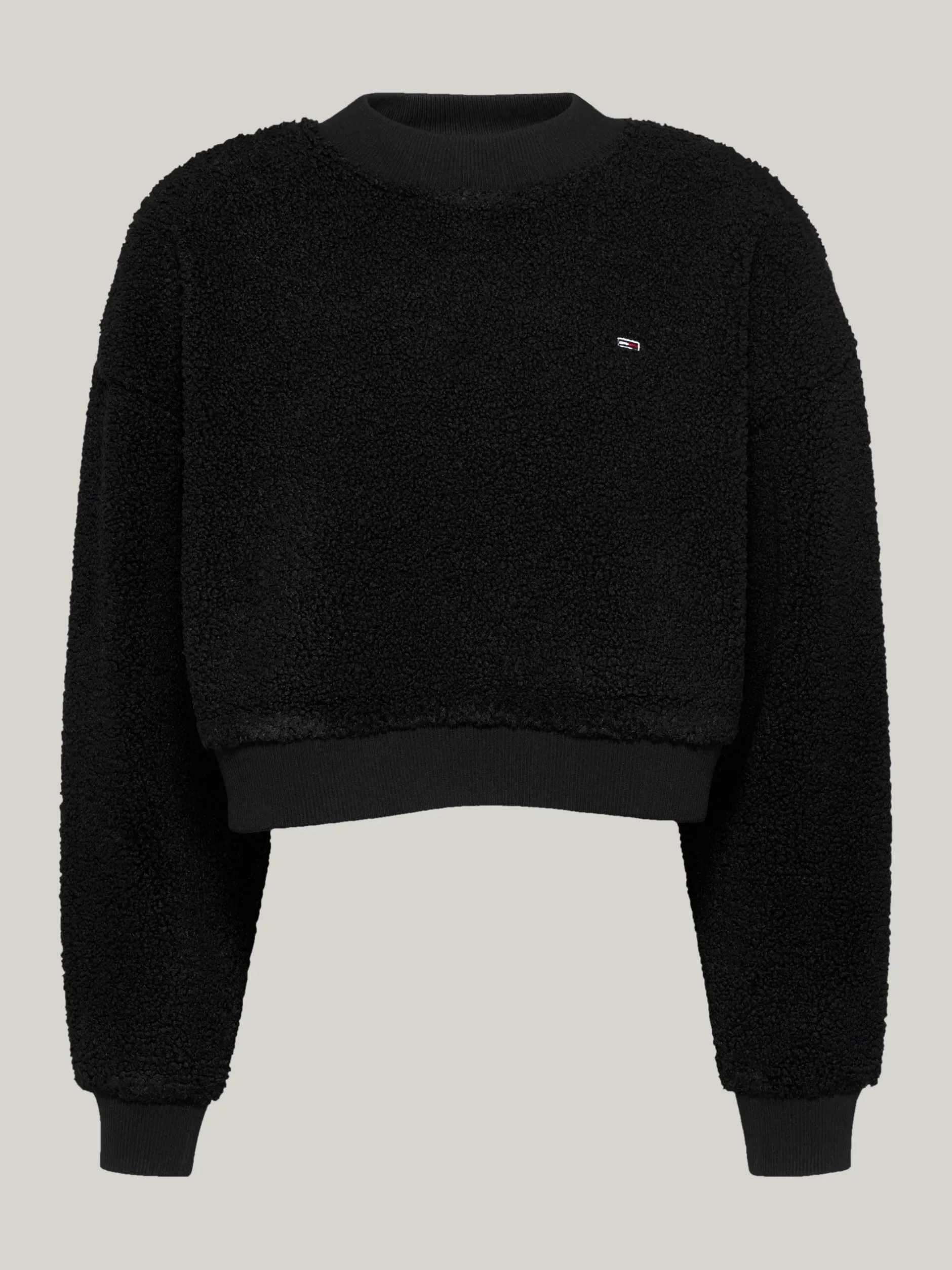Bluzy Dresowe & Z Kapturem*Tommy Hilfiger Dzianinowa Bluza Oversize BLACK