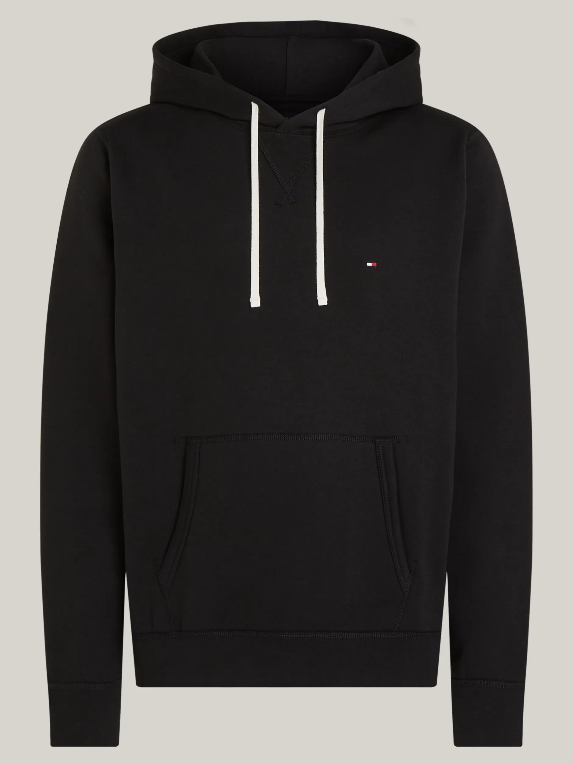 Bluzy Dresowe & Z Kapturem*Tommy Hilfiger Dzianinowa Bluza Z Kapturem Z Troczkami BLACK