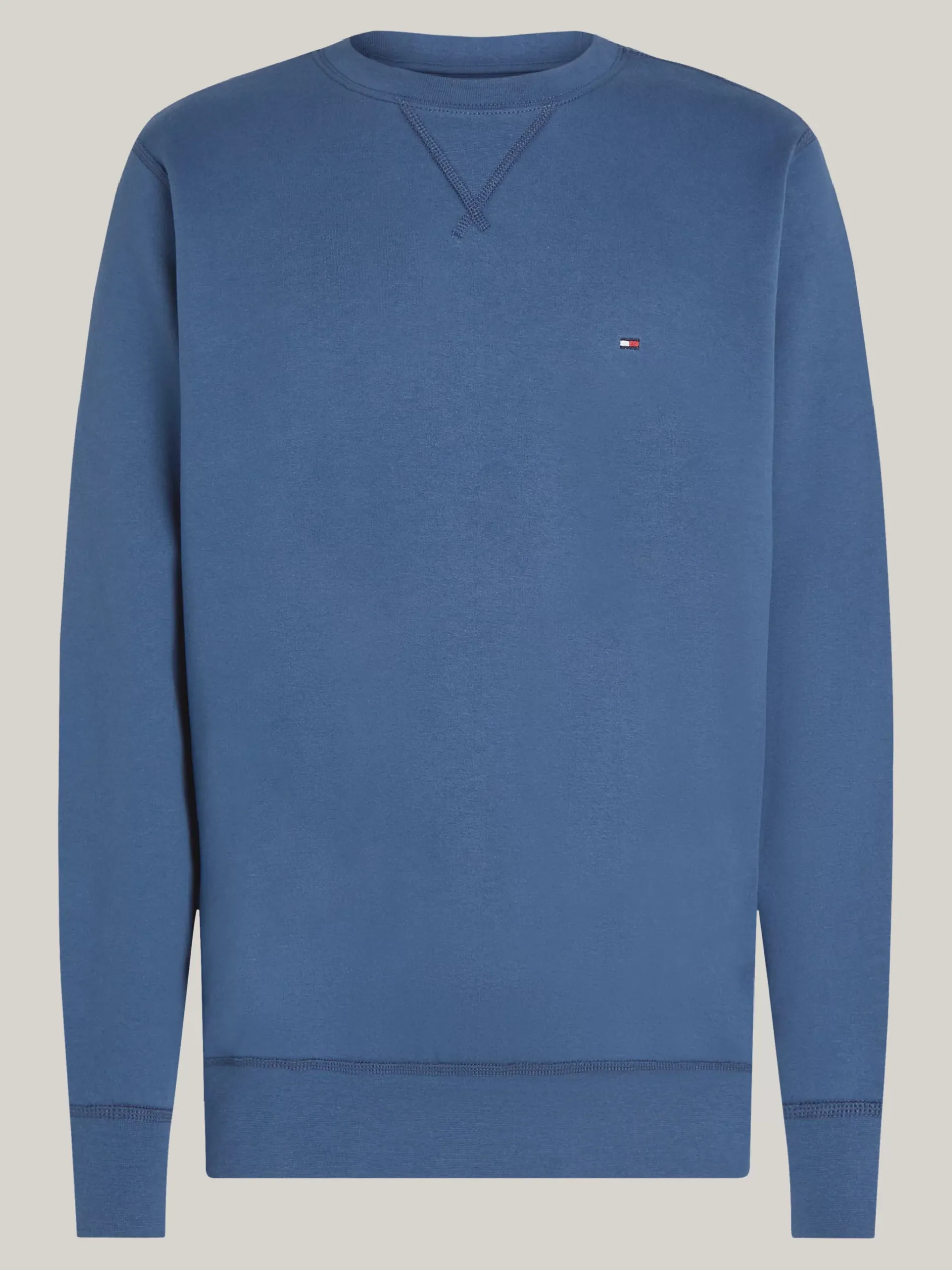Bluzy Dresowe & Z Kapturem*Tommy Hilfiger Dzianinowa Bluza Z Okrągłym Dekoltem AEGEAN SEA