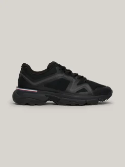 Sneakersy*Tommy Hilfiger Dzianinowe Buty Sportowe Z Podeszwą Vibram Z Protektorem BLACK