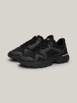 Sneakersy*Tommy Hilfiger Dzianinowe Buty Sportowe Z Podeszwą Vibram Z Protektorem BLACK