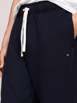 Spodnie*Tommy Hilfiger Dzianinowe Joggery Z Mankietami DESERT SKY