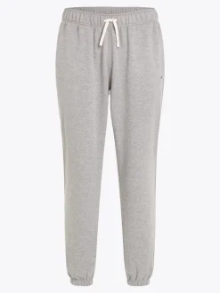 Spodnie*Tommy Hilfiger Dzianinowe Joggery Z Mankietami MEDIUM GREY HEATHER