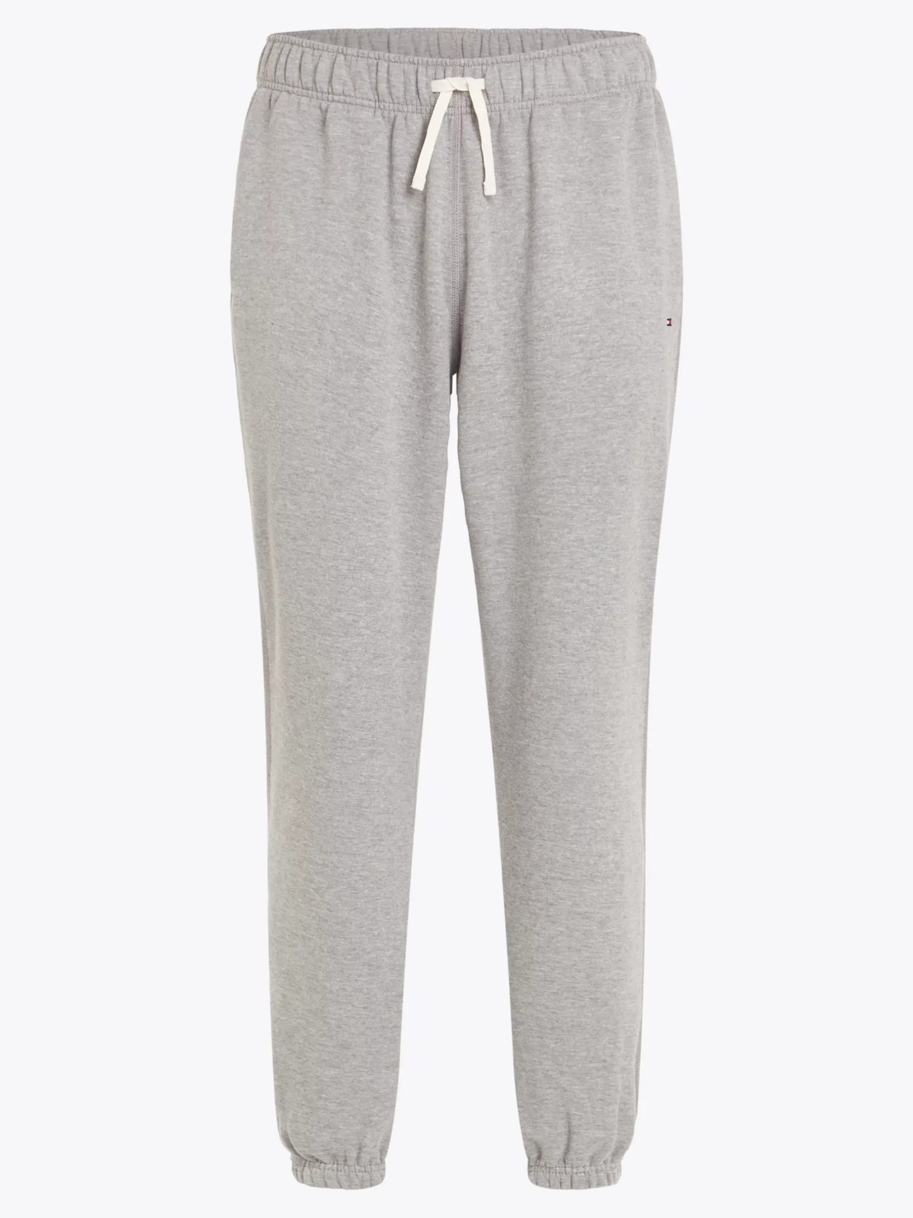 Spodnie*Tommy Hilfiger Dzianinowe Joggery Z Mankietami MEDIUM GREY HEATHER