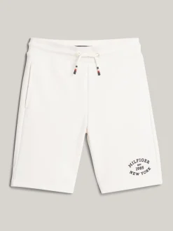 Spodnie I Szorty*Tommy Hilfiger Dzianinowe Szorty Hilfiger Monotype ANCIENT WHITE