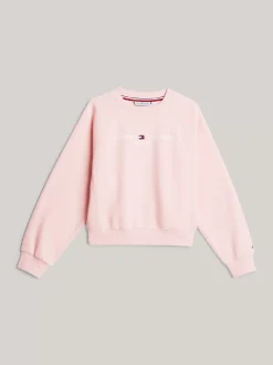 Bluzy Dresowe I Z Kapturem*Tommy Hilfiger Dzianinowy Sweter Essential O Regularnym Kroju SOFT ROSE