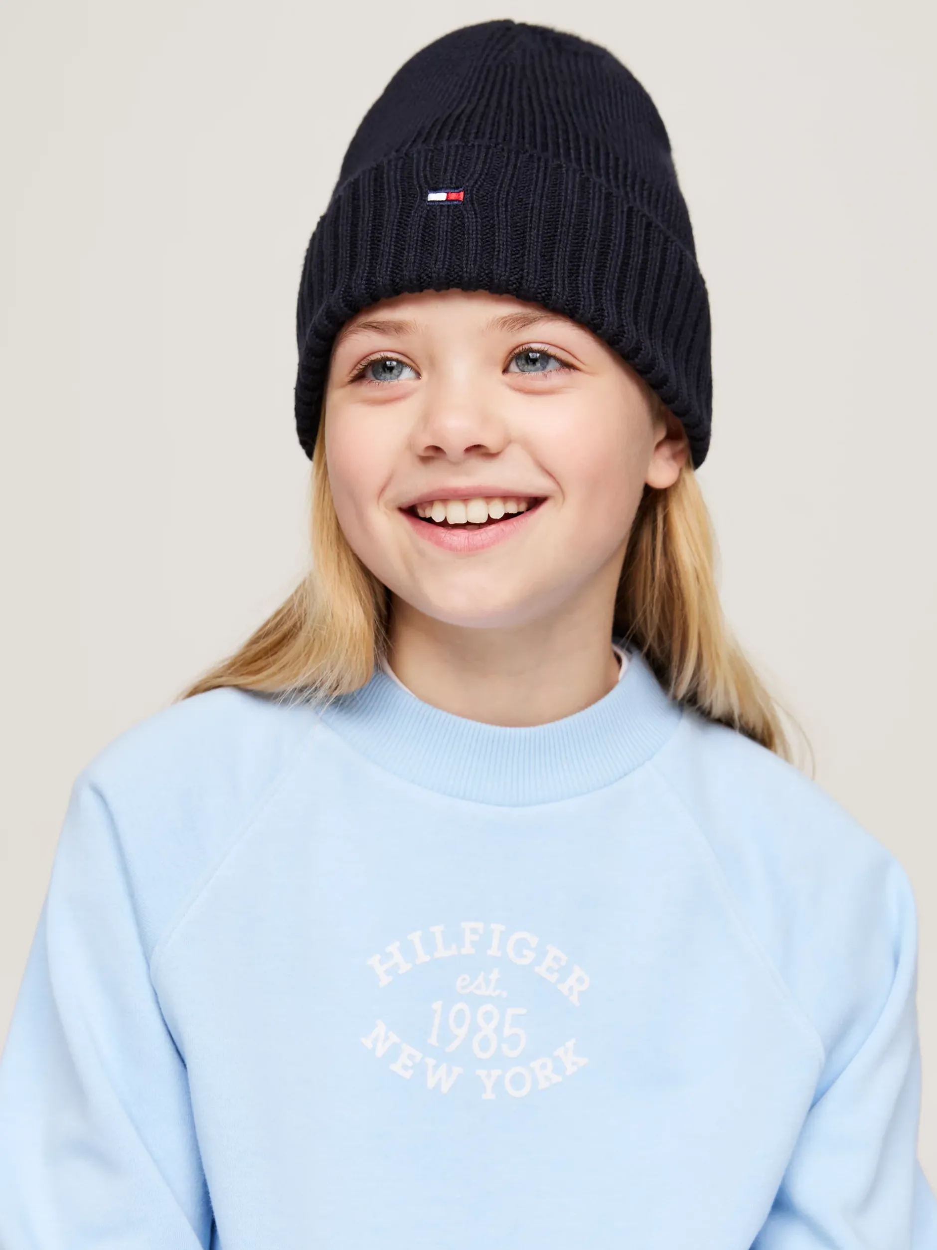 Obuwie I Akcesoria|Obuwie I Akcesoria*Tommy Hilfiger Dziecięca Czapka Typu Beanie Z Linii Essential SPACE BLUE