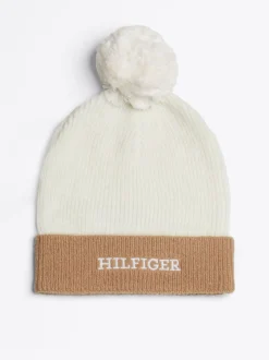 Obuwie I Akcesoria|Obuwie I Akcesoria*Tommy Hilfiger Dziecięca Czapka Typu Beanie Z Logo Hilfiger ANCIENT WHITE