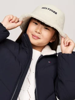 Obuwie I Akcesoria|Obuwie I Akcesoria*Tommy Hilfiger Dziecięcy Kapelusz Rybacki Z Logo Hilfiger ANCIENT WHITE