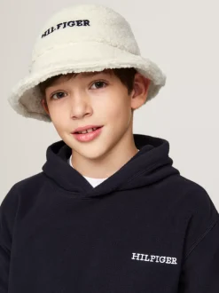 Obuwie I Akcesoria|Obuwie I Akcesoria*Tommy Hilfiger Dziecięcy Kapelusz Rybacki Z Logo Hilfiger ANCIENT WHITE