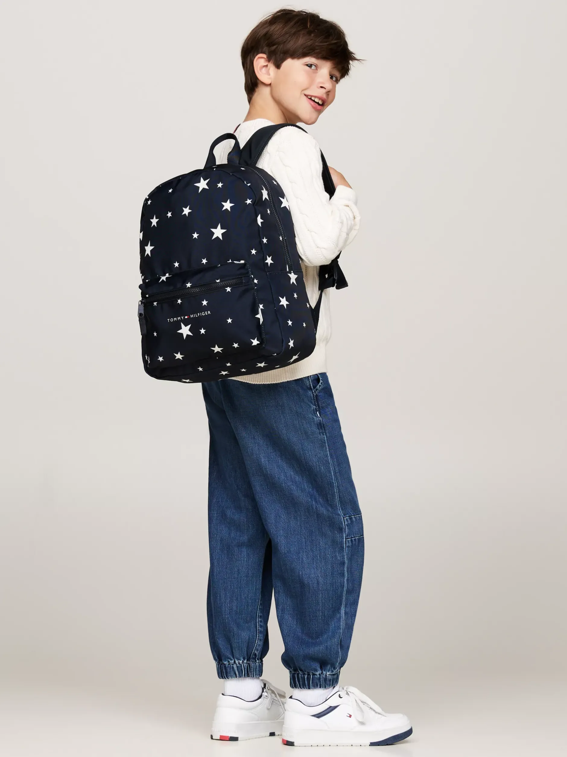 Obuwie I Akcesoria|Obuwie I Akcesoria*Tommy Hilfiger Dziecięcy Plecak Essential Z Nadrukiem SPACE BLUE ALLOVER STARS