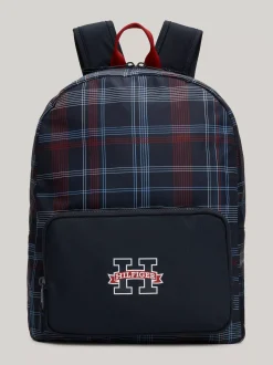 Obuwie I Akcesoria|Obuwie I Akcesoria*Tommy Hilfiger Dziecięcy Plecak W Kratę W Kolorach Marki SPACE BLUE GLOBAL CHECK