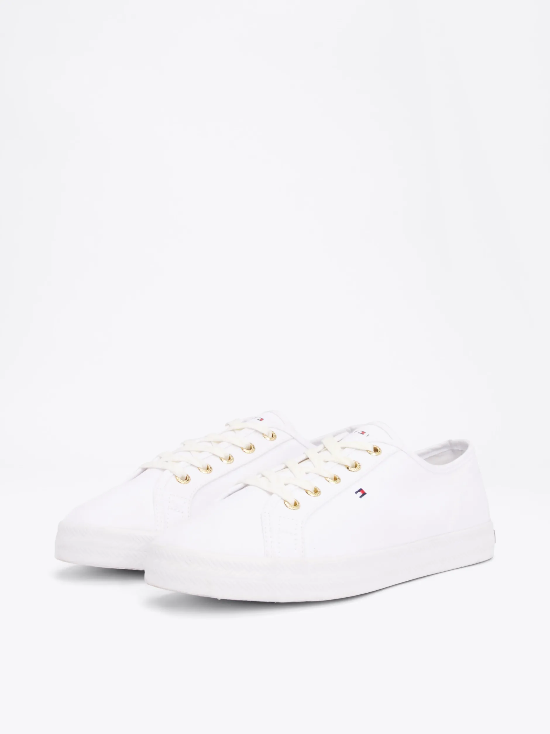 Sneakersy*Tommy Hilfiger Żeglarskie Tenisówki Essential WHITE