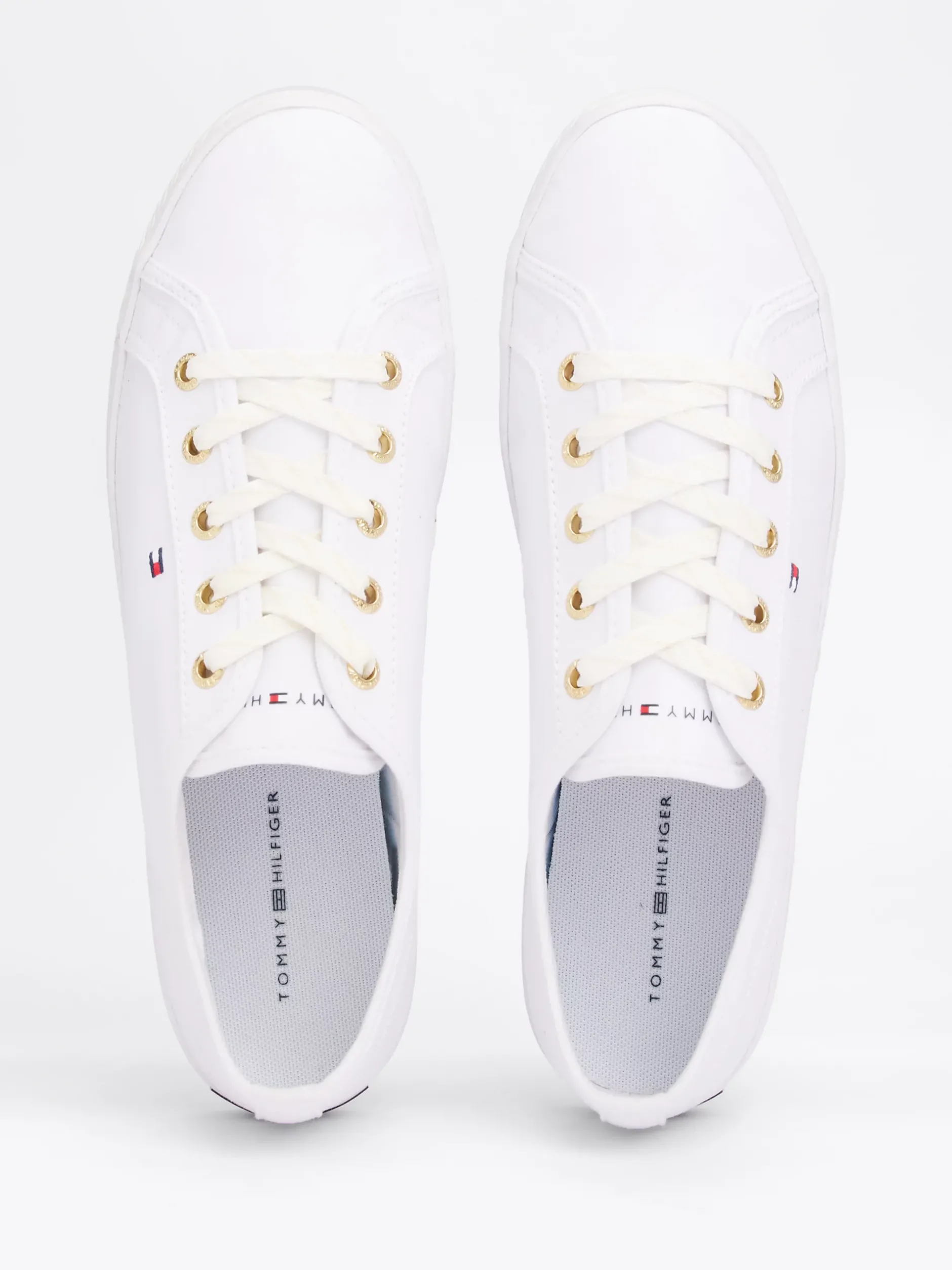 Sneakersy*Tommy Hilfiger Żeglarskie Tenisówki Essential WHITE
