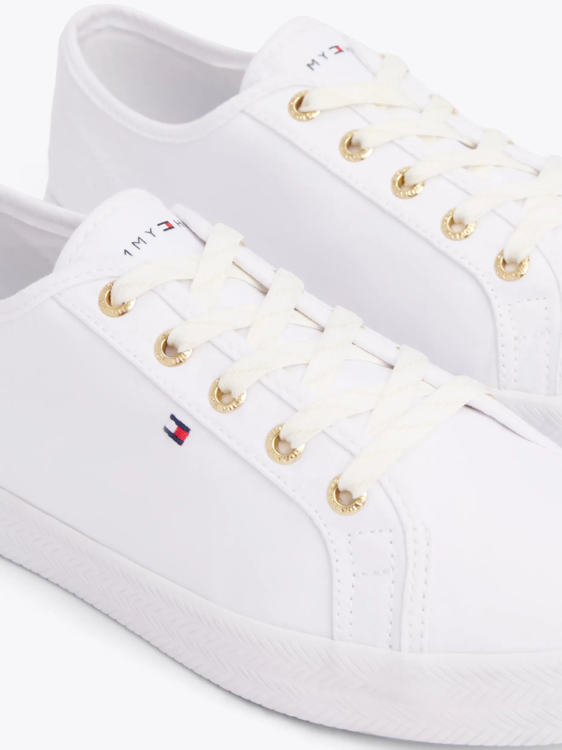 Sneakersy*Tommy Hilfiger Żeglarskie Tenisówki Essential WHITE
