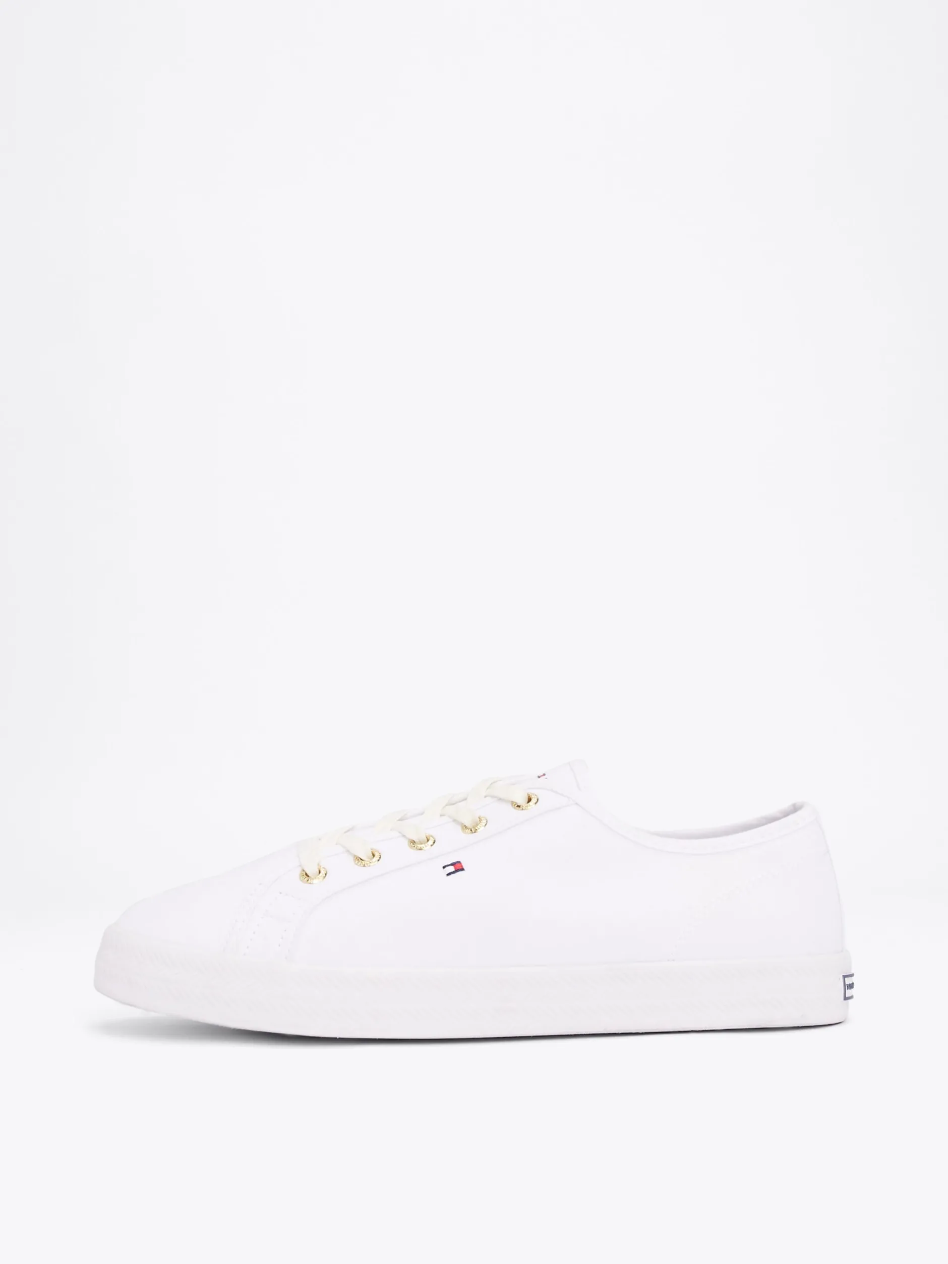 Sneakersy*Tommy Hilfiger Żeglarskie Tenisówki Essential WHITE