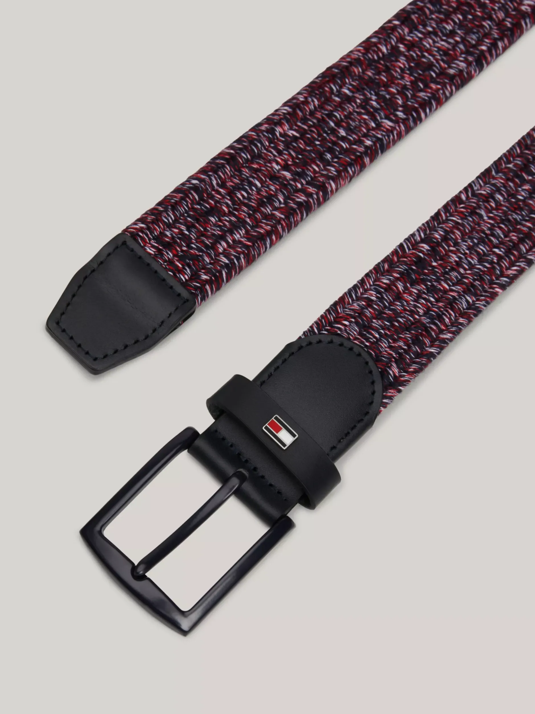 Paski*Tommy Hilfiger Elastyczny Pleciony Pasek SPACE BLUE