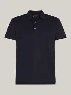Koszulki Polo*Tommy Hilfiger Elegancka Koszulka Polo O Wąskim Kroju DESERT SKY