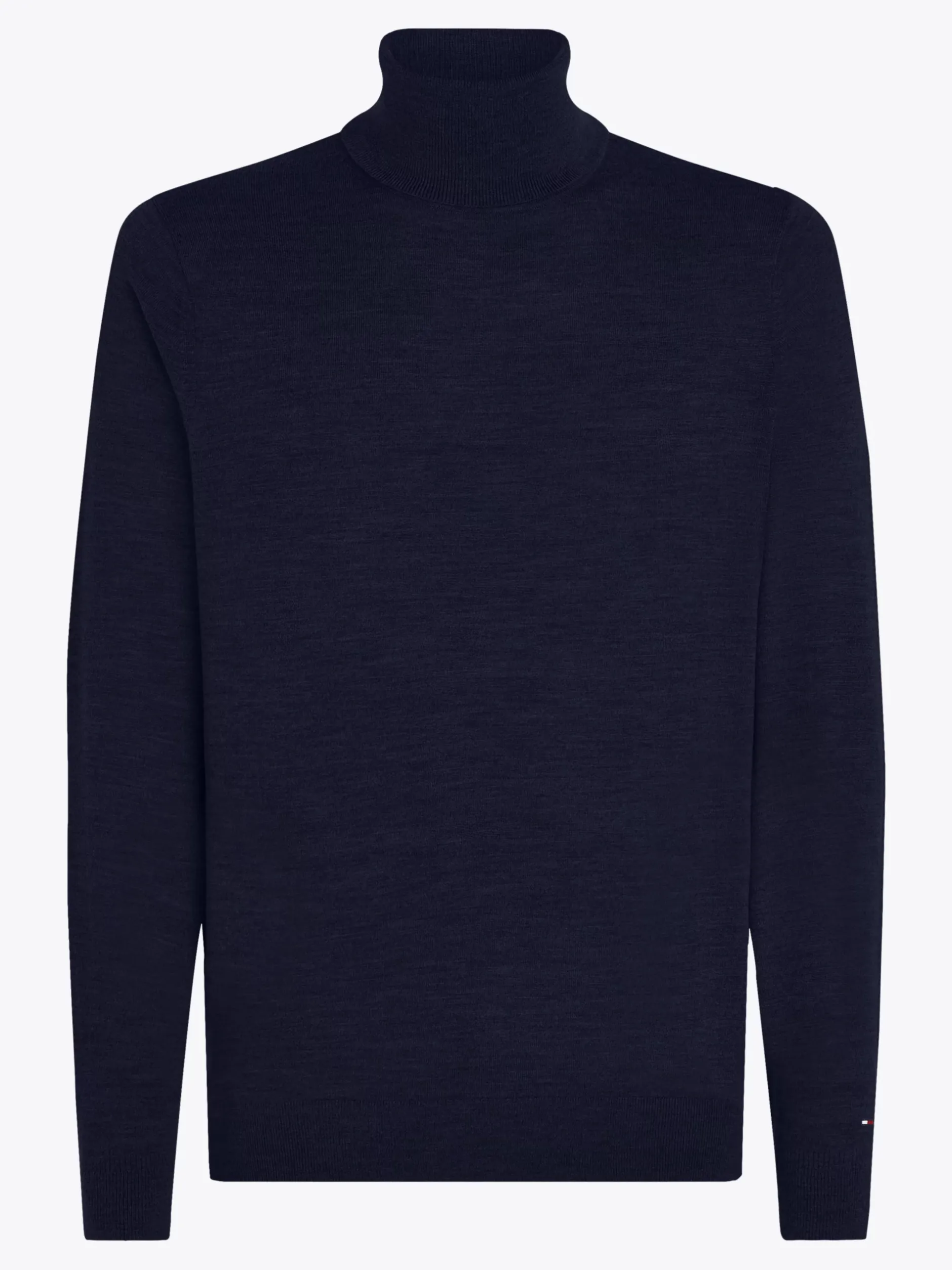 Swetry|Dzianina*Tommy Hilfiger Elegancki Sweter Z Golfem DESERT SKY